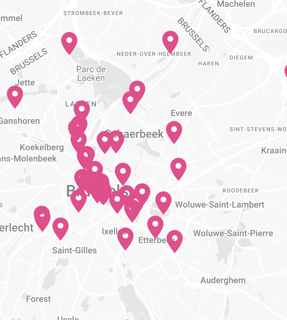 Venue Finder, tool of Brussels Special Venues